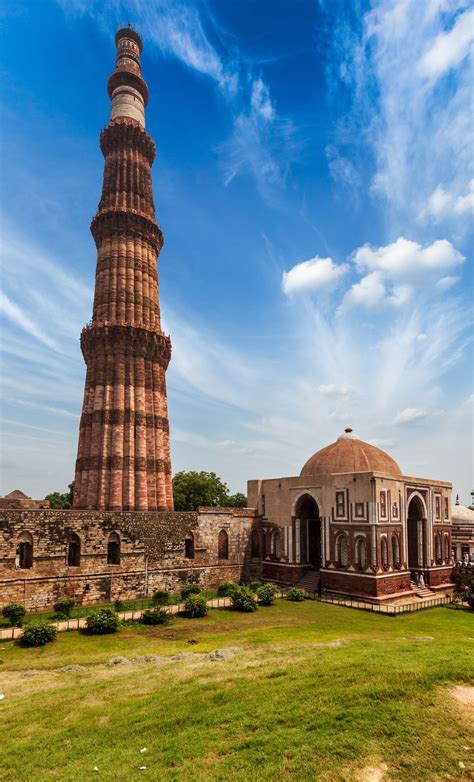 Qutub Minar, the tallest brick minaret in the world and a UNESCO World ...