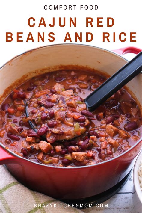 Cajun Red Beans and Rice - Pantry Recipe | Krazy Kitchen Mom