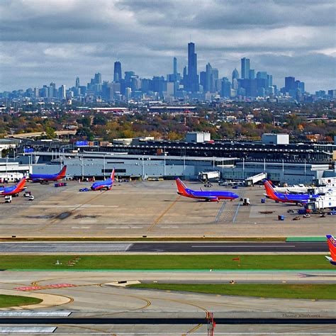 Airplanes Chicago Midway Airport SQ Format Photograph by Thomas ...