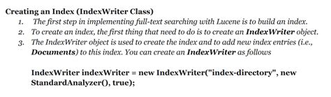 Lucene indexing process-example needed | Global AI and Data Science