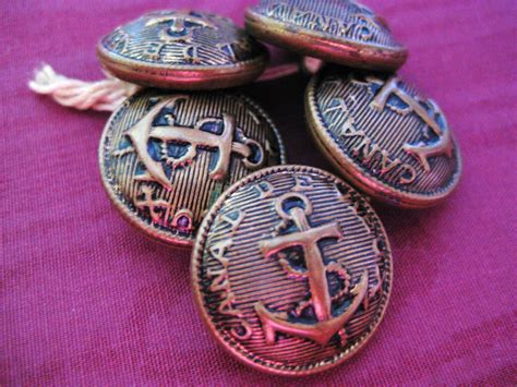 Dominant Hands: Vintage Metal Buttons: Brass, Silver and Gold