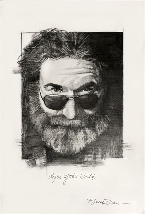 Jerry Garcia Portrait, Fine Art Digital Print: eyes of the World. - Etsy