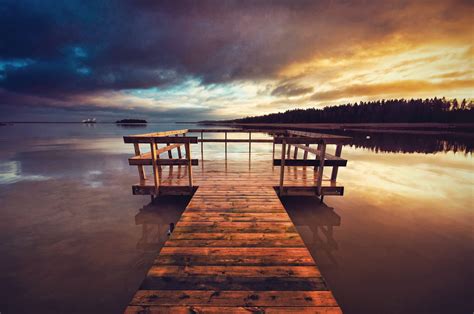 Lake Dock Sunset Wallpapers - Top Free Lake Dock Sunset Backgrounds ...