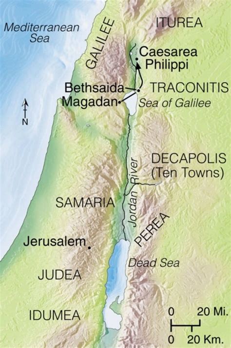 Caesarea philippi in jesus daymap - gamingkiza