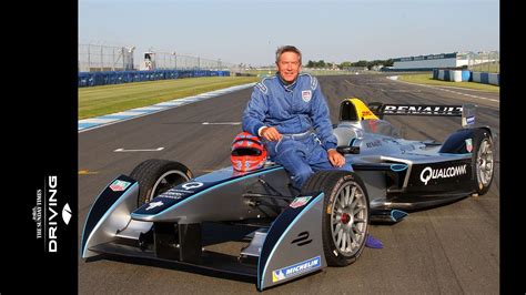 Tiff Needell's first drive in a Formula E race car - YouTube