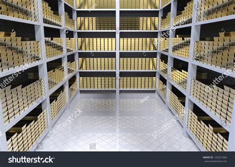 Bank Vault Gold Bars3d Render Stock Illustration 125251994 | Shutterstock