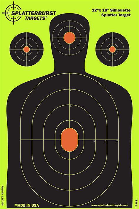 12 x 18 Torso Splatter Targets – ARCS Self Defense