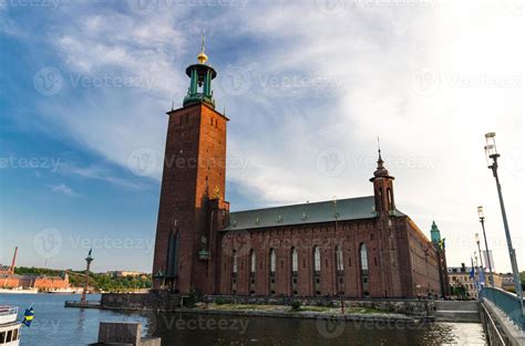 Stockholm City Hall Stadshuset tower of Municipal Council, Sweden ...