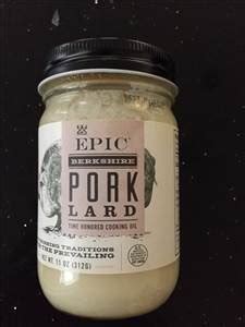 Calories in Epic Pork Lard and Nutrition Facts