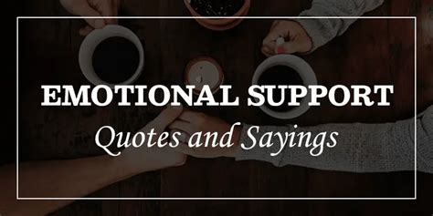 60 Emotional Support Quotes And Sayings - DP Sayings