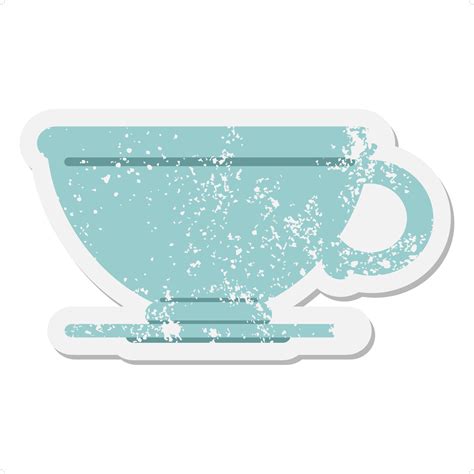 coffee cup grunge sticker 10846457 Vector Art at Vecteezy