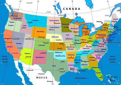 Large Map Of The United States