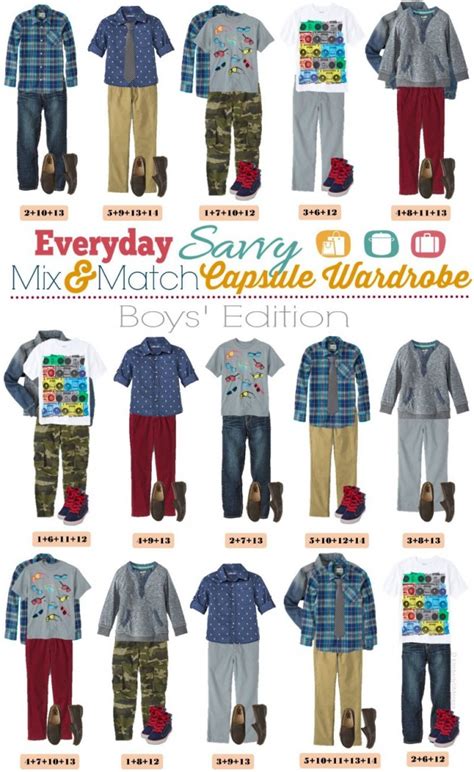 Spring Mix and Match Outfits for Boys - Everyday Savvy