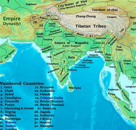 The changing map of India from 1 AD to the 20th century | India map, Map, Ancient india map