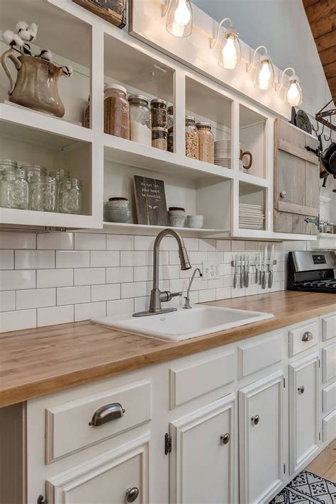 White Kitchen Cabinets With Wood Countertops – Things In The Kitchen