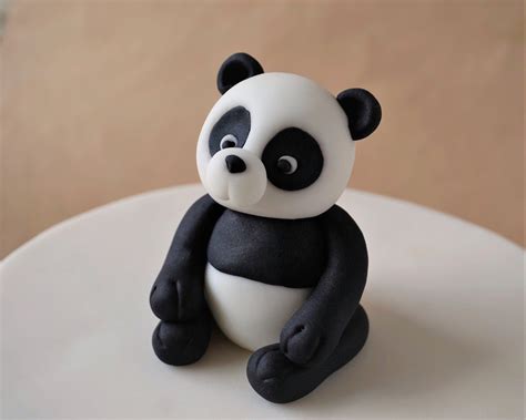 Fondant Panda Cake Topper Panda Bear Topper Fondant Animal - Etsy ...