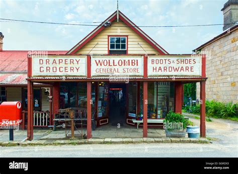 The old village of Wollombi in the Hunter Region of New South Wales ...