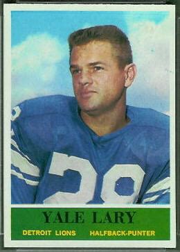 1964 Philadelphia #62 Yale Lary - Vintage Football Card Gallery