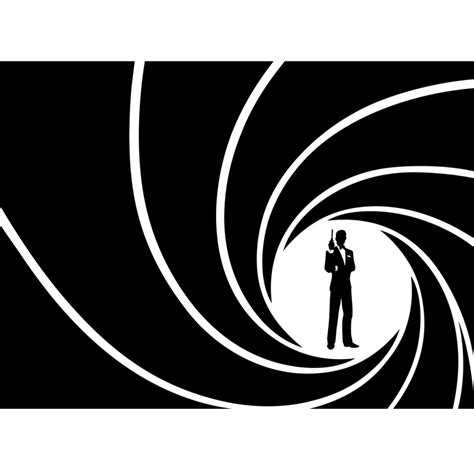 Wall decal Silhouette James Bond - Wall Decal WALL DECAL MUSICA ...