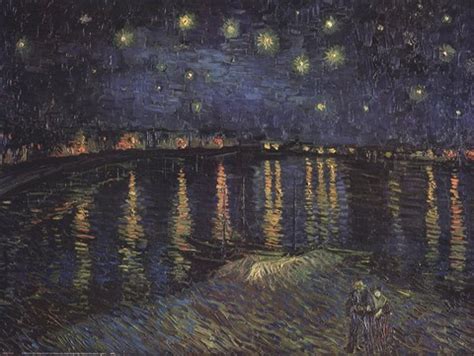 Starry Night over the Rhone, c.1888 Fine Art Print by Vincent Van Gogh at FulcrumGallery.com