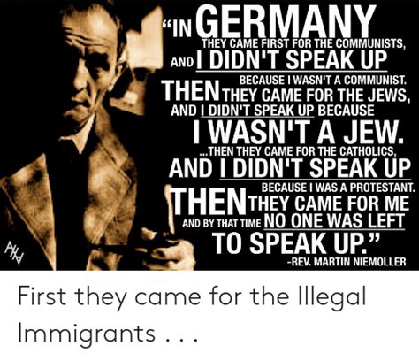 Martin Niemoller Quote First They Came - ShortQuotes.cc