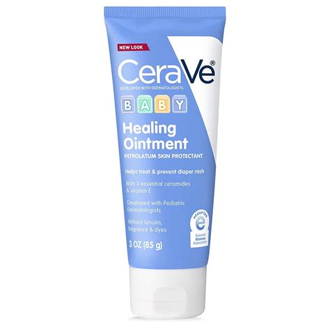 CeraVe Diaper Rash Cream | Baby Healing Ointment for Extra Dry, Cracked ...