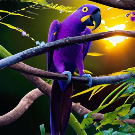 Pretty Purple Parrots: Discover the Enchanting Beauty of These Exquisite Birds