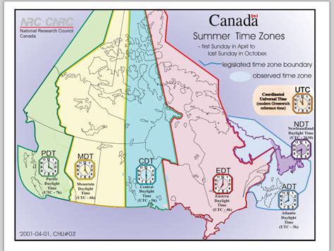 Canada Map With Time Zones - Map Worksheets