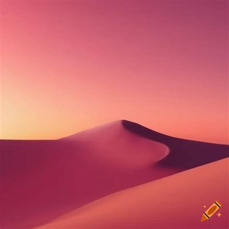 Pink desert landscape on Craiyon