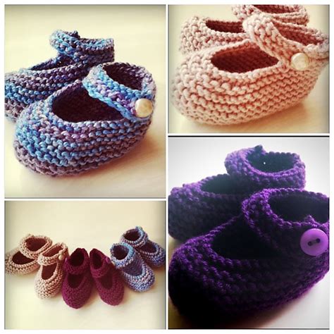 Ravelry: Easy Mary Jane Baby Booties pattern by Kimberlee Daly