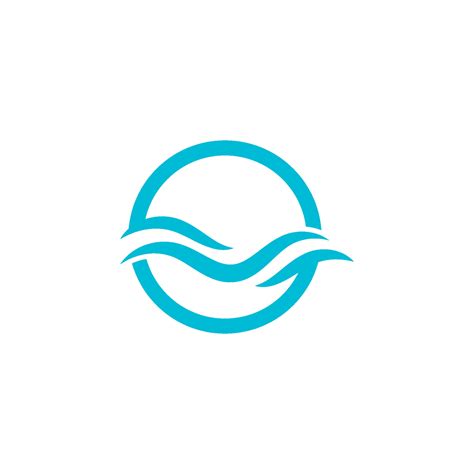 Water Wave logo 34550726 Vector Art at Vecteezy