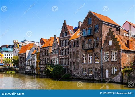 Architecture of Ghent, Belgium Editorial Image - Image of destination ...