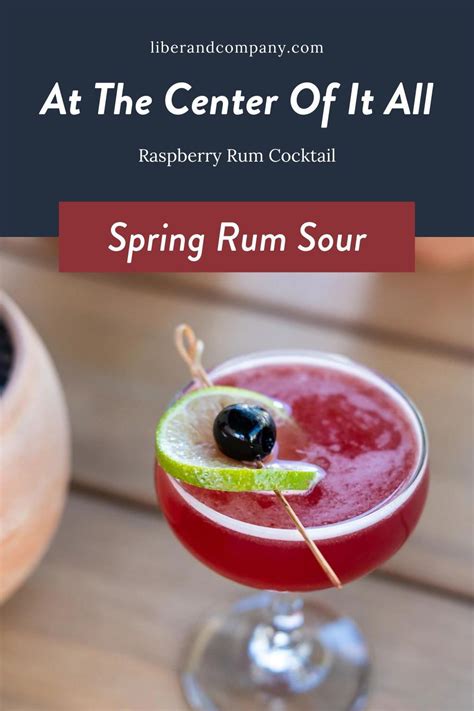 At the Center of it All | Rum sour recipe, Rum cocktail recipes, Rum cocktails easy