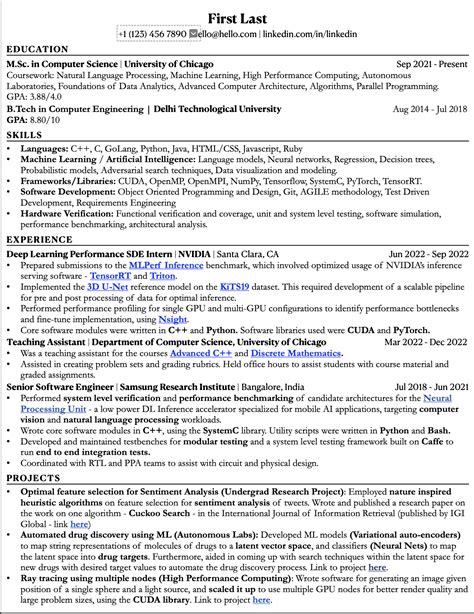 Requesting Resume review - applying for SDE roles : r/resumes