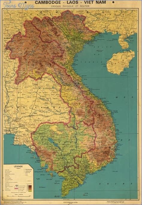 Vietnam Cambodia Map - Vietnam And Cambodia Map - ToursMaps.com