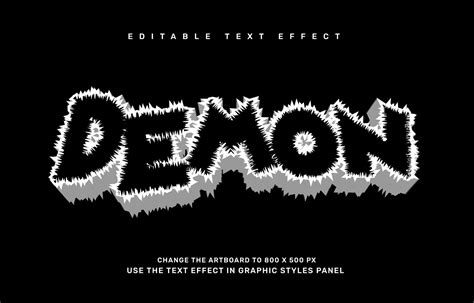 Demon editable text effect template 7697233 Vector Art at Vecteezy