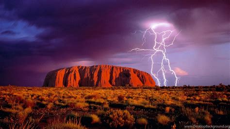 Lightning At Ayers Rock Uluru Australia 1212365 Wallpapers ... Desktop ...