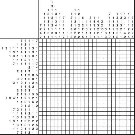 Nonogram #1 | Odd Bear Puzzles