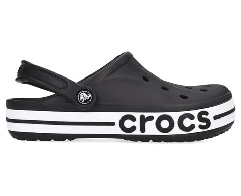 Crocs Unisex Bayaband Clog Sandals - Black/White | Catch.com.au