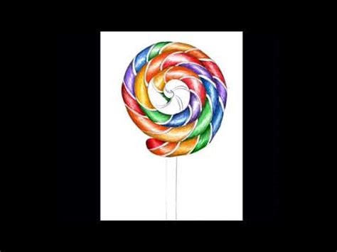 Rainbow Lollipop Drawing Step by Step Tutorial – I'm Youtuber – Follow ...