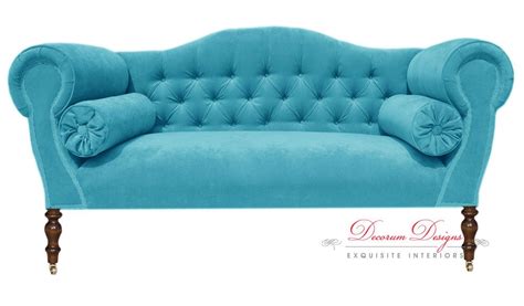 Gorgeous Bespoke Teal Blue Velvet Double Ended Chaise Sofa **HAND MADE IN UK** | Chaise sofa ...