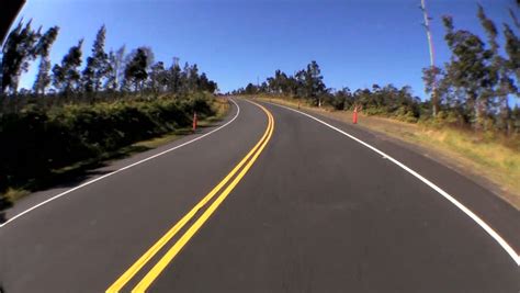 Point-of-view Fish-eye Driving A Metalled Road Through Rural ...