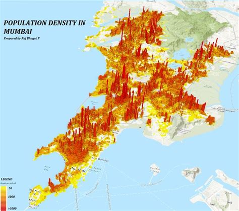 Population density in Mumbai, India | Abstract, Abstract artwork, Artwork