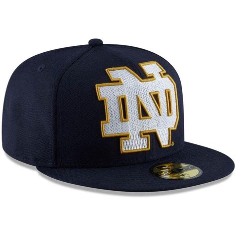 New Era Navy Notre Dame Fighting Irish Threads 59FIFTY Fitted Hat