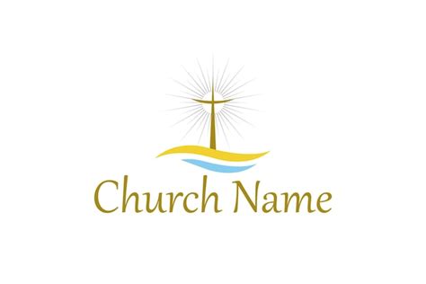 Premium Vector | Vector church Christian logo design