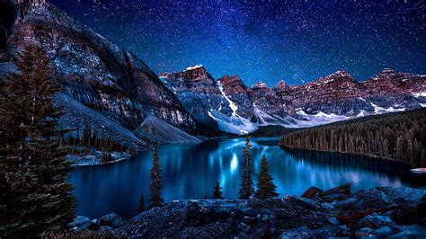 Fantastic Lake Louise In Alberta Canada Hdr Wallpapers - Moraine Lake (#266230) - HD Wallpaper ...