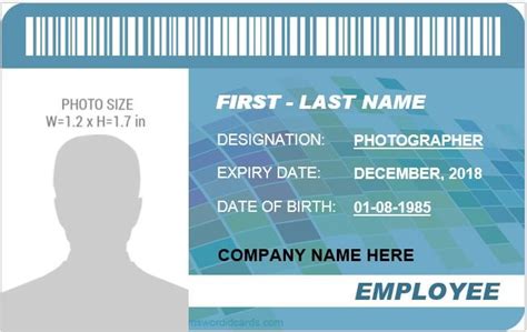 15 Employee ID Card Templates for Various Professions | Free