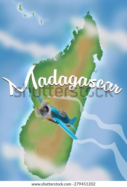 20 Madagascar Vintage Style Travel Poster Images, Stock Photos ...