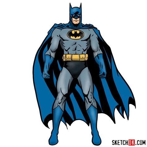 Batman Drawing Comic - How To Draw Batman Character Online Drawing ...