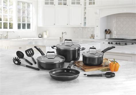 Cuisinart 11 Piece Non-stick Aluminum Cookware Set - Walmart.com